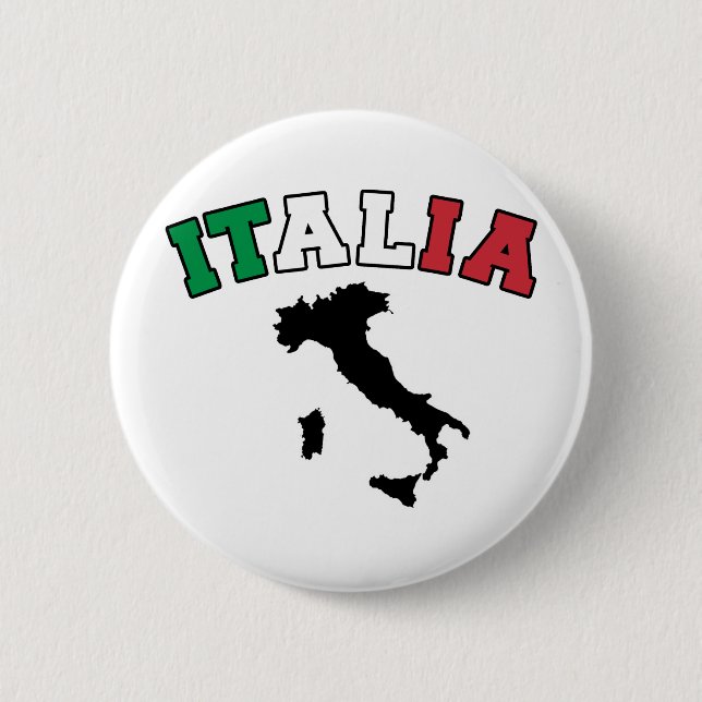 Italy Land 6 Cm Round Badge (Front)