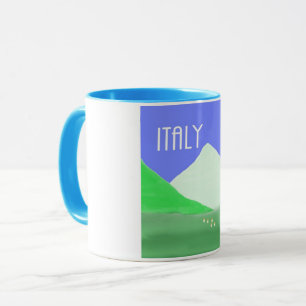 italy landscape painting art mug