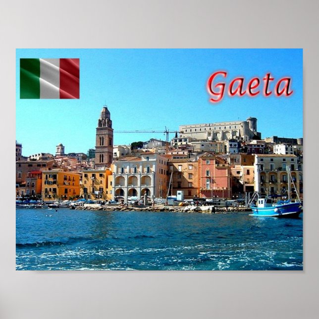 Italy - Lazio - Gaeta Medioevale - Sea View - Poster (Front)