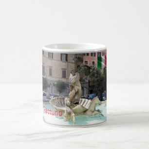 Italy - Lazio - Nettuno - Fountain of Neptun - Coffee Mug