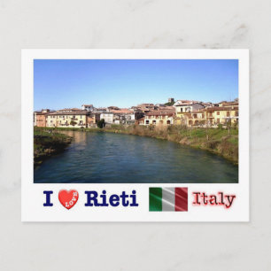 Italy - Lazio - Rieti - Velino River - I Love - Postcard