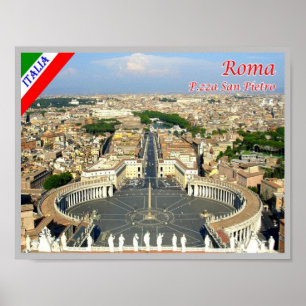 Italy - Lazio - Rome - St. Peter's Square - Poster