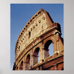 Italy,Lazio,Rome,The Colosseum at sunset Poster