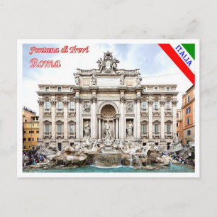 Italy - Lazio - Rome - Trevi Fountain - Postcard