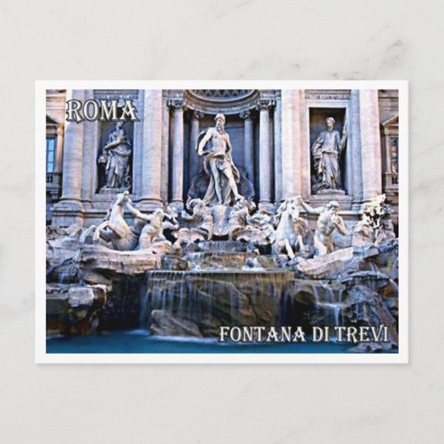 Italy - Lazio - Rome - Trevi Fountain - Postcard (Front)