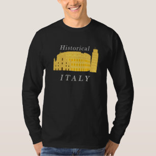 Italy Leaning Tower Of Pisa Colosseum Rome Milan C T-Shirt