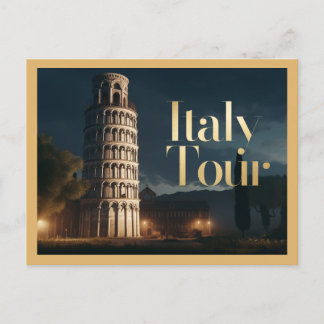 Italy Leaning Tower of Pisa Postcard
