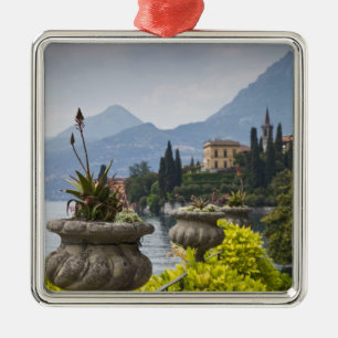 Italy, Lecco Province, Varenna. Villa Monastero, 2 Metal Tree Decoration