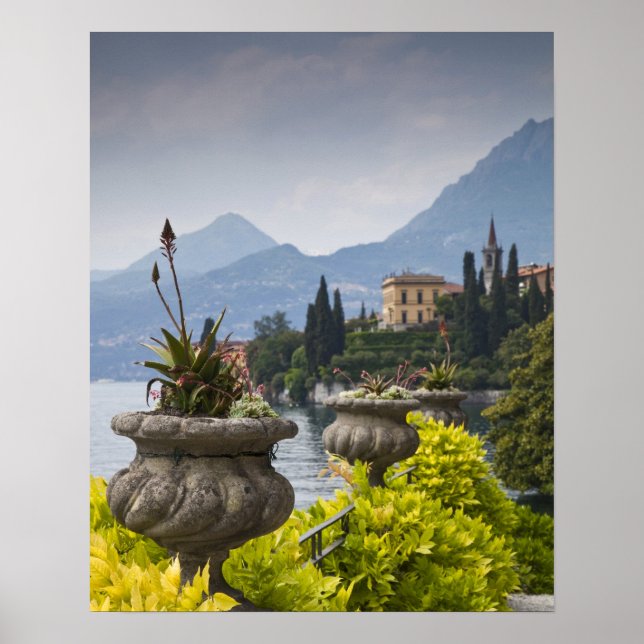Italy, Lecco Province, Varenna. Villa Monastero, 2 Poster (Front)