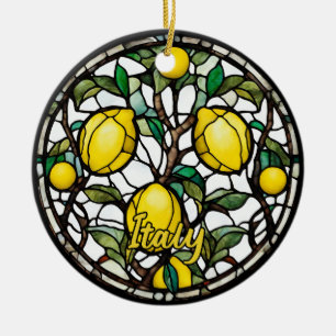 Italy Lemon Tree Ceramic Tree Decoration