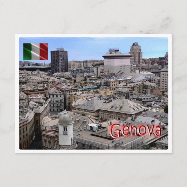 Italy - Liguria - Genoa - downtown - Postcard (Front)