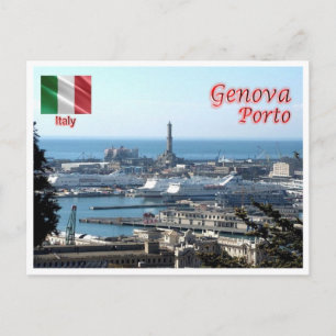 Italy - Liguria - Genoa - Harbour - Postcard