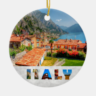 Italy Limone Sur Garda Christmas Ceramic Tree Decoration