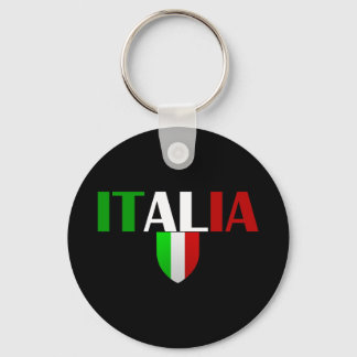 Italy logo flag of Italy shield for Italians Key Ring