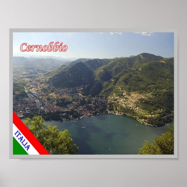 Italy - Lombardy - Lake Como - Cernobbio - Poster (Front)