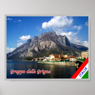 Italy - Lombardy - Lake Como - Gruppo delle Grigne Poster
