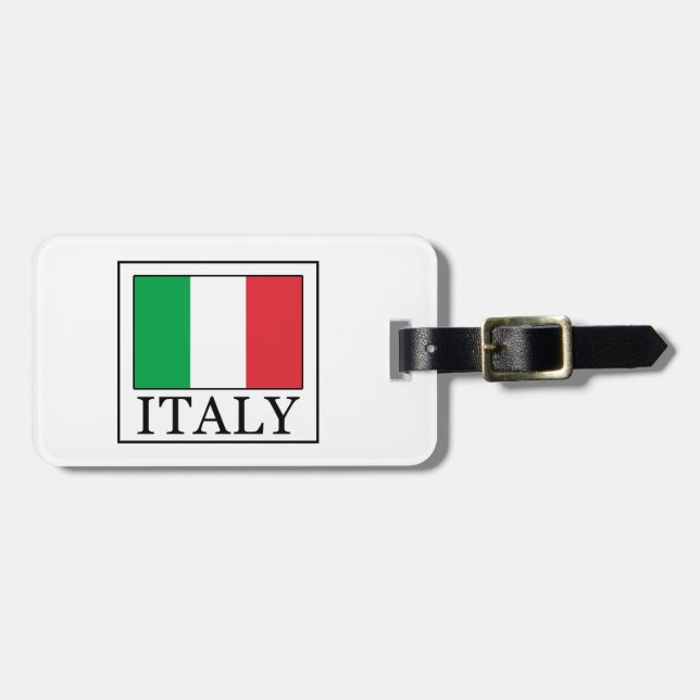 Italy Luggage Tag (Front Horizontal)