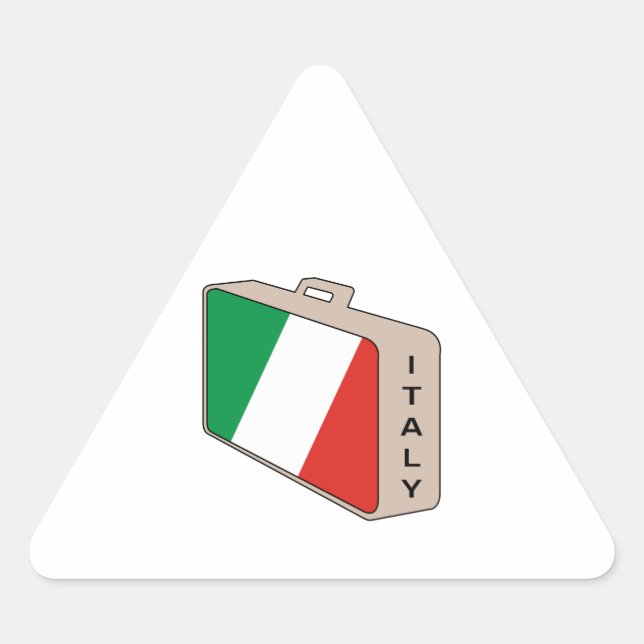 Italy Luggage Triangle Sticker (Front)