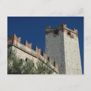 Italy, Malcesine, Lake Garda, Castle Scaligero 2 Postcard