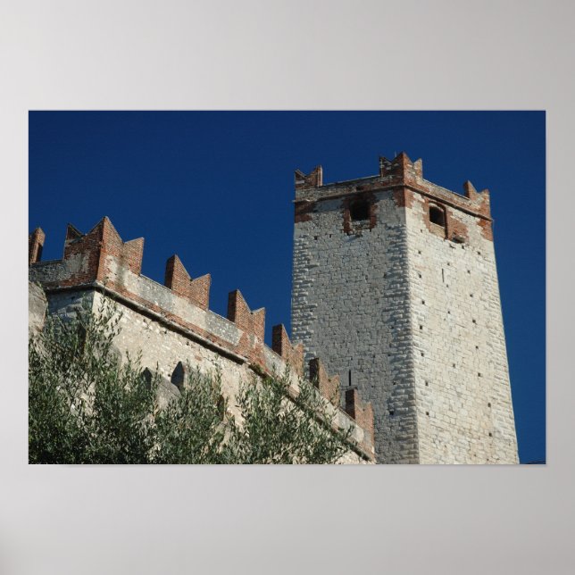 Italy, Malcesine, Lake Garda, Castle Scaligero 2 Poster (Front)