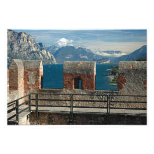 Italy, Malcesine, view from castle of Lake Photo Print
