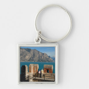 Italy, Malcesine, view from castle tower of Key Ring