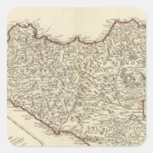 Italy, Malta Square Sticker