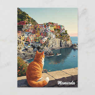 Italy Manarola Cinqua Terra Postcard