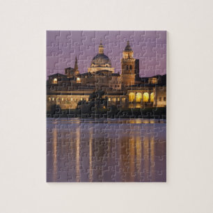 Italy, Mantua Province, Mantua. Town view and 2 Jigsaw Puzzle