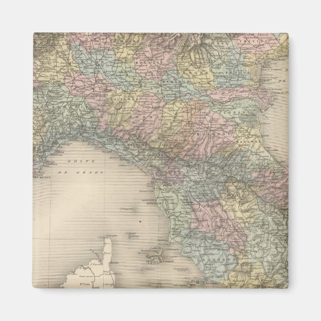 Italy Map 2 Magnet (Front)