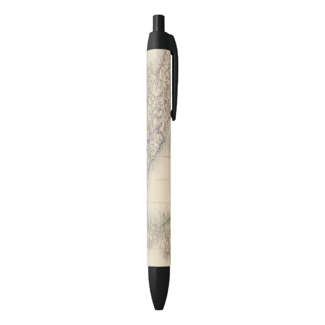 Italy Map Black Ink Pen (Bottom (Vertical))