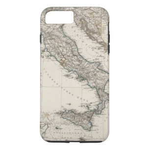 Italy Map by Stieler iPhone 8 Plus/7 Plus Case