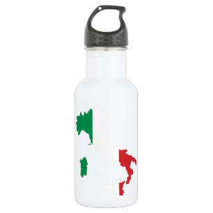 Italy map flag - 532 ml water bottle