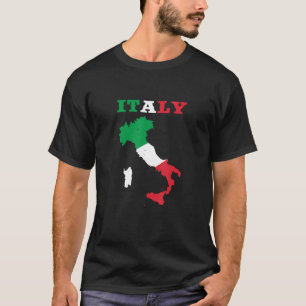Italy Map Flag Italia Italian Home Country Pride 1 T-Shirt