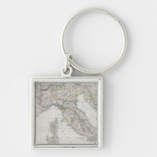Italy map key ring (Front)