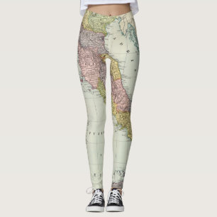 Italy Map Leggings