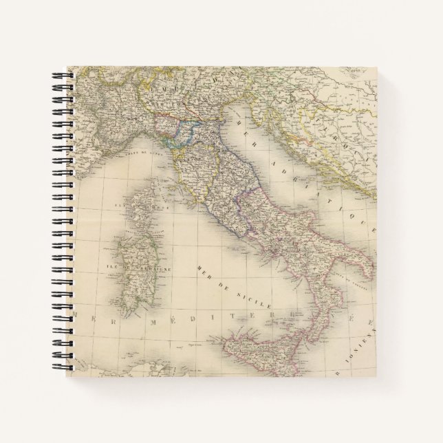 Italy Map Notebook (Front)