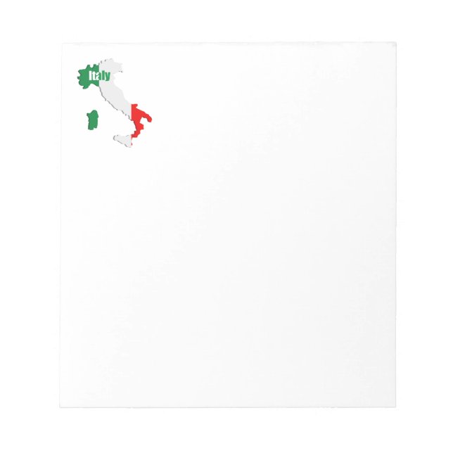 Italy map notepad (Front)