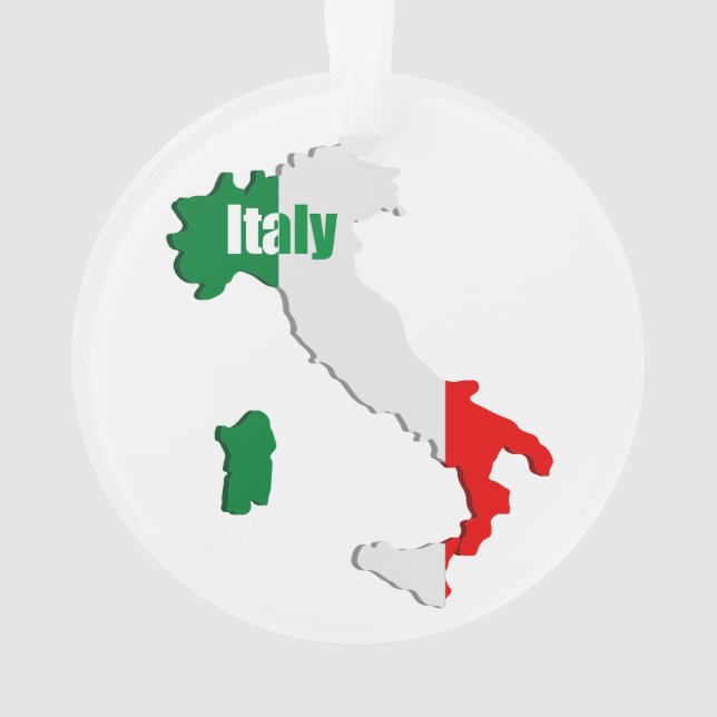 Italy map ornament (Back)