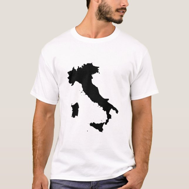 Italy Map Shape T-Shirt (Front)