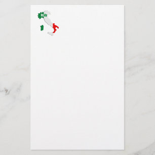 Italy map stationery