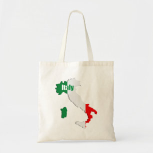 Italy map tote bag