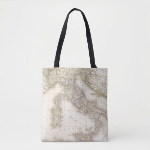 Italy Map Tote Bag