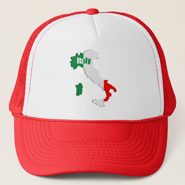 Italy map trucker hat (Front)