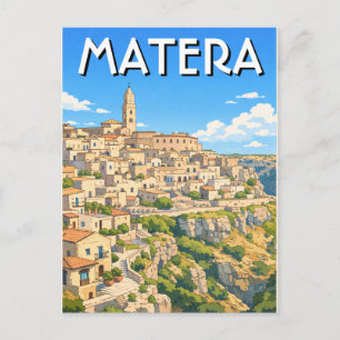 Italy Matera Travel Postcard