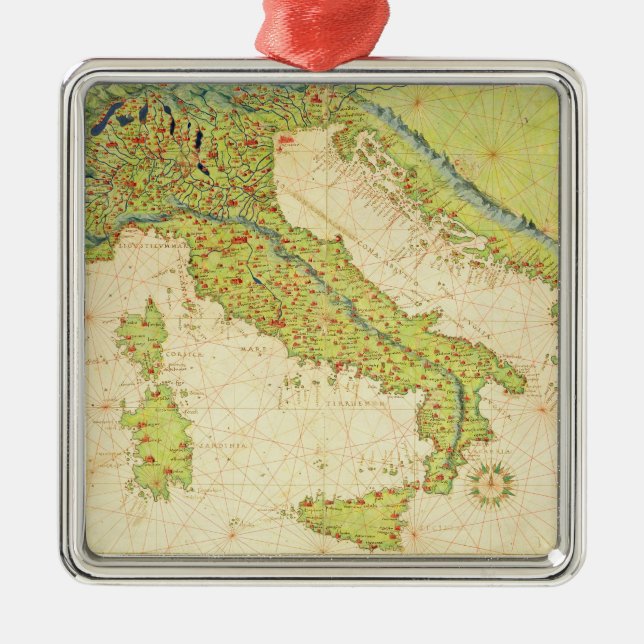 Italy Metal Tree Decoration (Front)