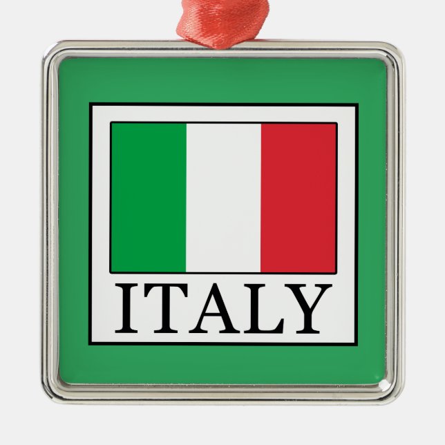 Italy Metal Tree Decoration (Front)