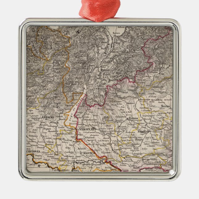 Italy Metal Tree Decoration (Front)