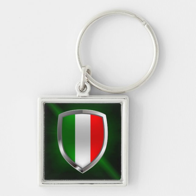 Italy Metallic Emblem Key Ring (Front)