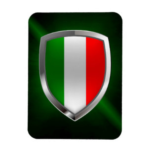 Italy Metallic Emblem Magnet